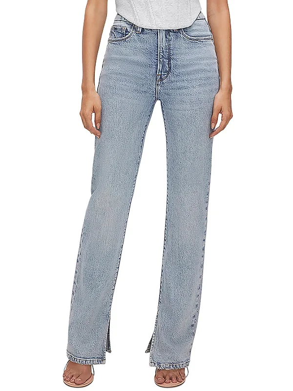 Online Only Good Boy Womens Tencel Straight Leg Jeans