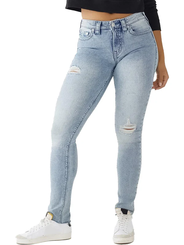 Sale Event Stella Womens Mid-Rise Destroyed Skinny Jeans