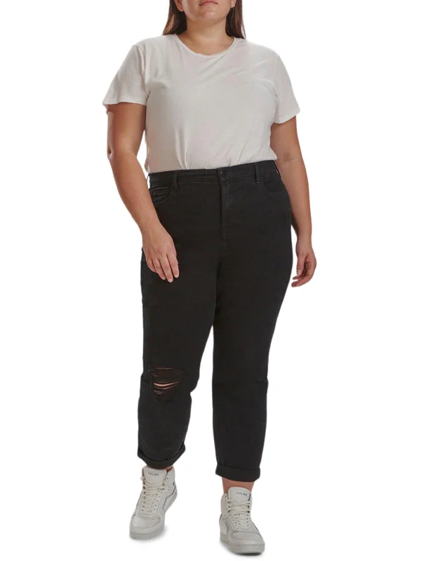 Best Seller Womens High Rise Distressed Boyfriend Jeans