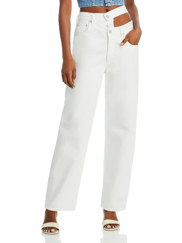 Now or Never Womens Organic Cotton Straight Leg Jeans