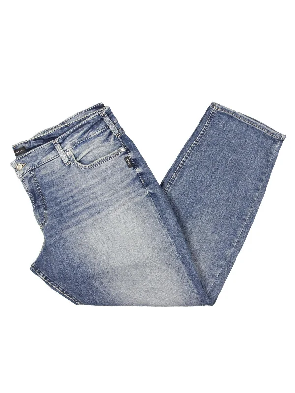 Fantastic Offers Plus Womens Low Rise Stretch Straight Leg Jeans