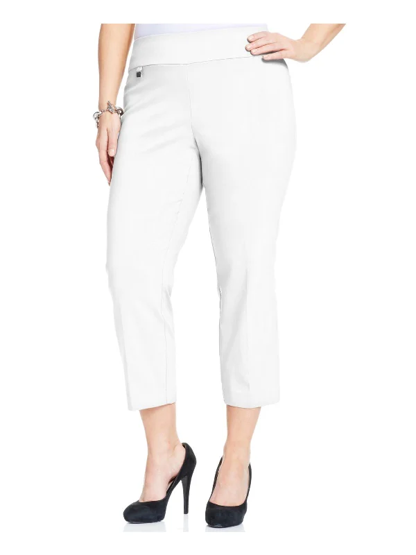 Weekend Deals You Can't Resist Plus Womens Twill Stretch Capri Pants