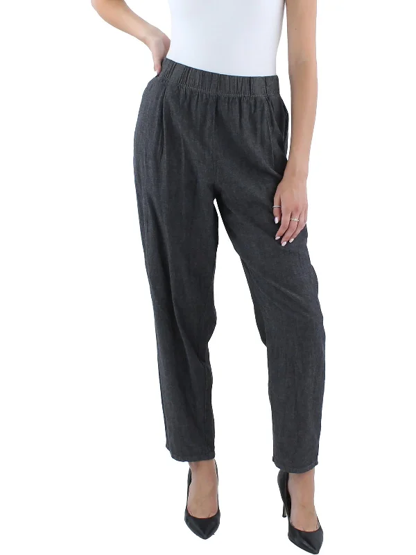 Get It Before It’s Gone Womens Heathered Organic Cotton Straight Leg Pants