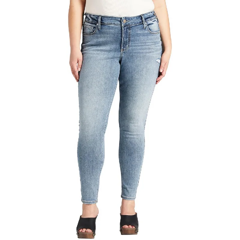Fantastic Savings Elyse Womens Mid-Rise Distressed Skinny Jeans