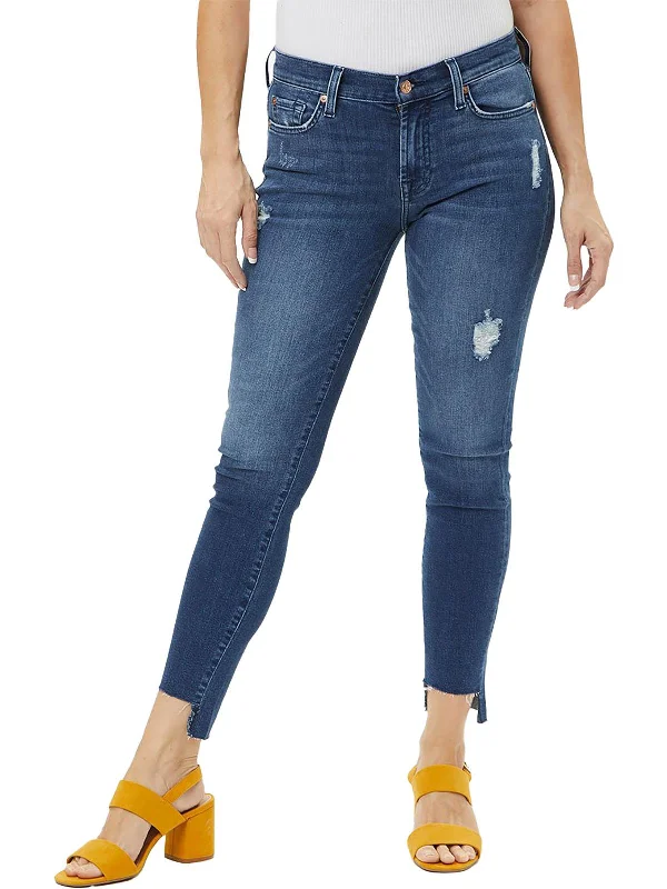 Weekend Savings Fiesta Gwenevere Womens Ankle Distressed Skinny Jeans