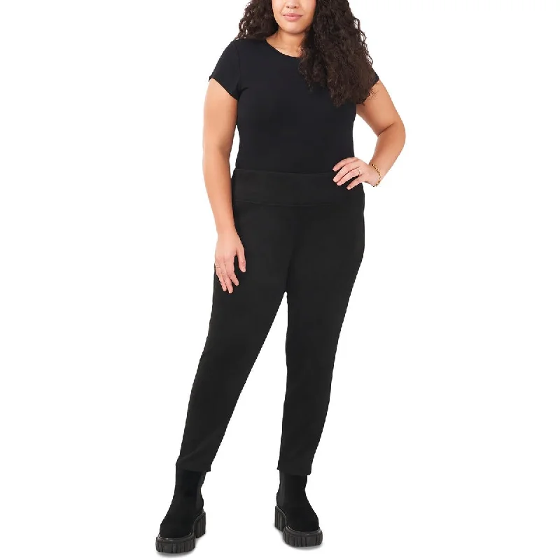 While Supplies Last Plus Womens Faux Suede Pull On Leggings