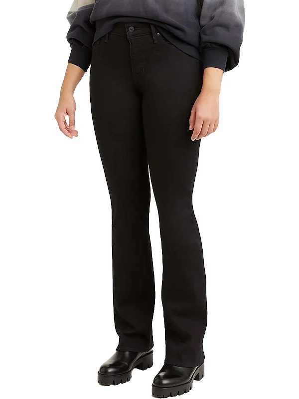 Can't Be Beat 315 Womens Mid-Rise Shaping Bootcut Jeans
