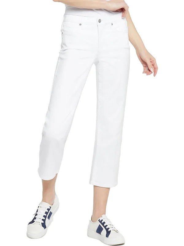 Hot Buy Piper Womens Mid-Rise Relaxed Cropped Jeans