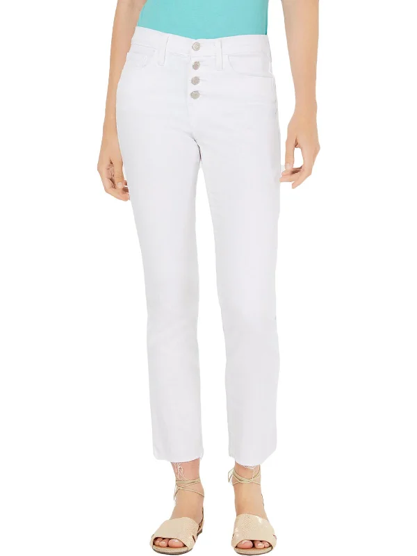 Exclusive Access Juniors Womens Denim Mid Rise Straight Leg Jeans