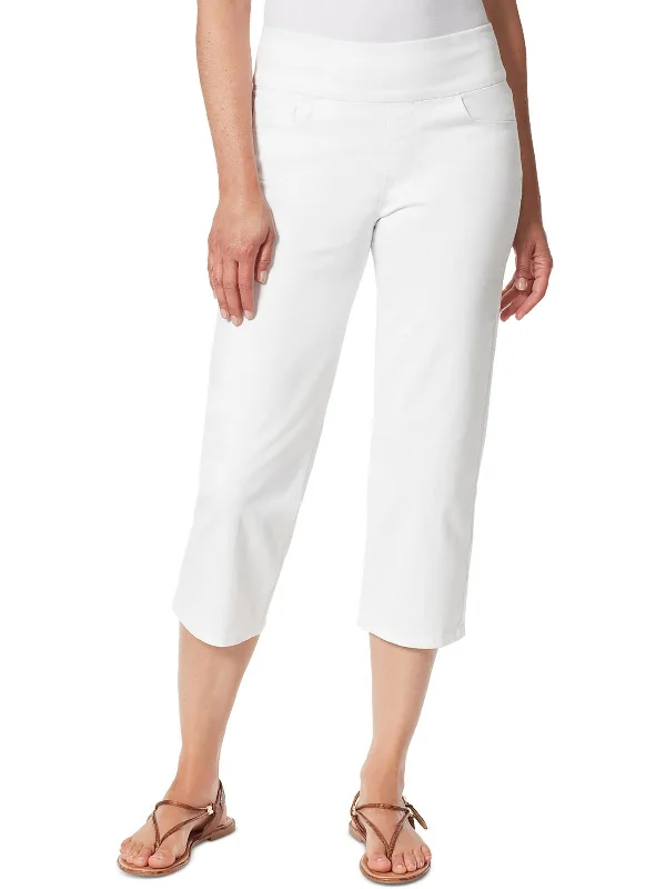 Weekend Deals That Impress Womens Stretch Solid Capri Jeans