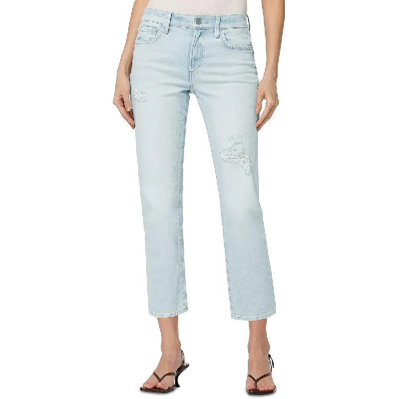 Early Bird Lara Womens Denim Cropped Cigarette Jeans