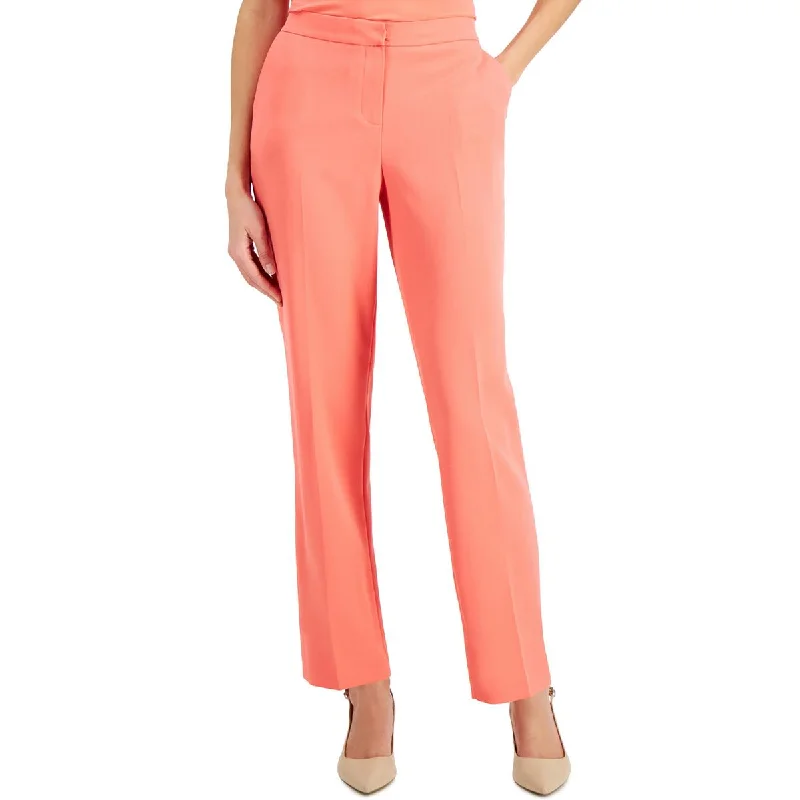 Deal Frenzy Womens Slim Work Straight Leg Pants