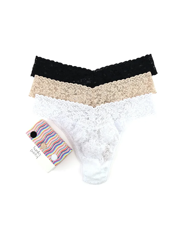 Discount Deals 3 Pack Original Rise Thongs
