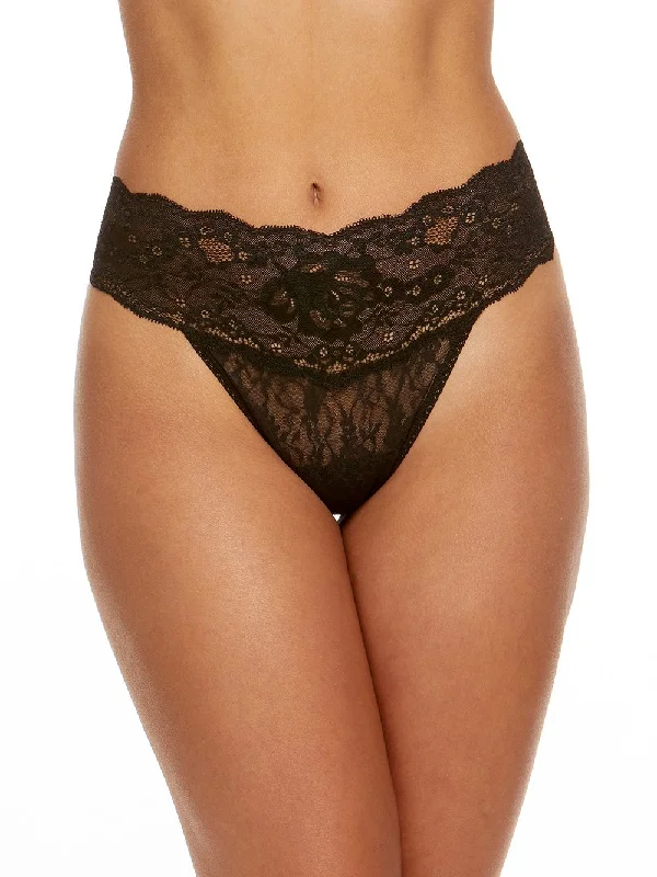 Huge Discounts American Beauty Rose Natural Rise Lace Thong