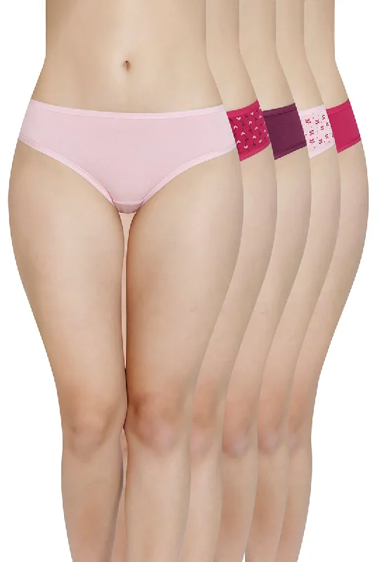 Flash Deal Assorted Low Rise Bikini Panty (Pack of 5)