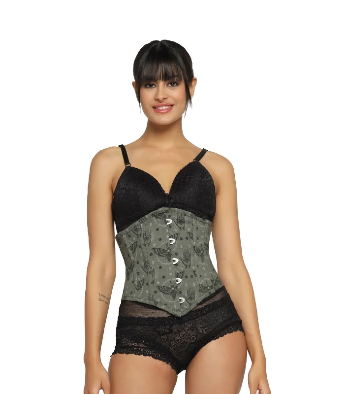 Weekend Specials to Savor Bees printed Waist Reducing Authentic Steel Boned Sexy Underbust Corset Weekend Specials to Savor Bees printed Waist Reducing Authentic Steel Boned Sexy Underbust Corset