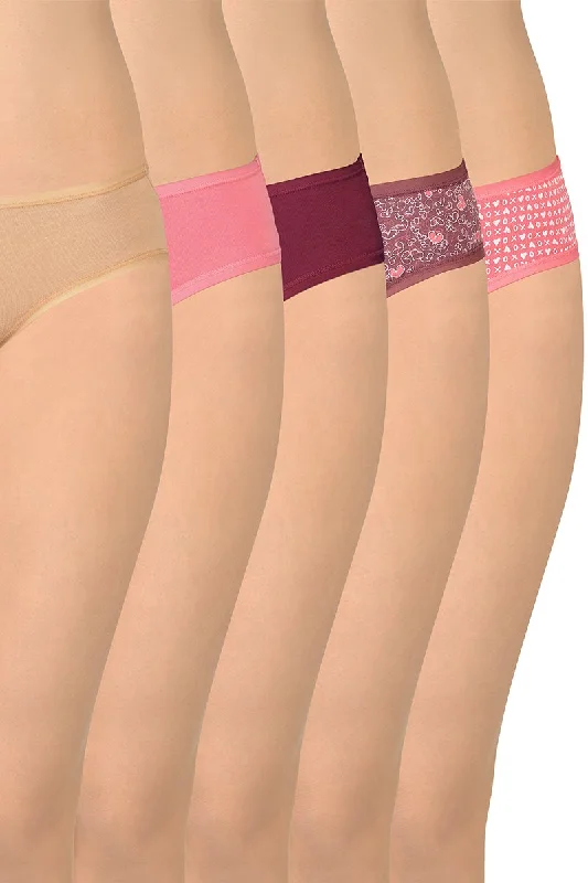 Weekend Bargains Galore Assorted Mid Rise Bikini (Pack of 5)