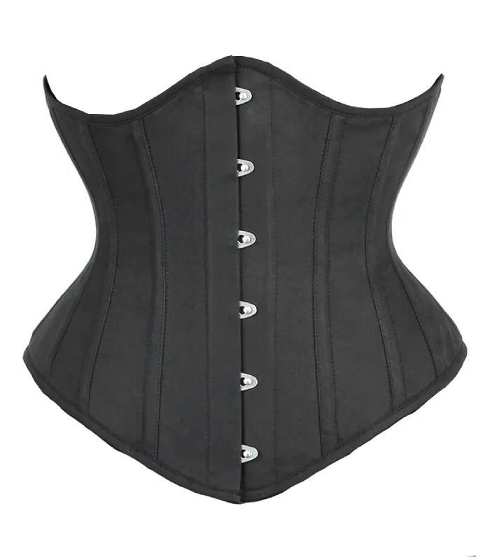 Sale Event Black Cotton Underbust  Corset