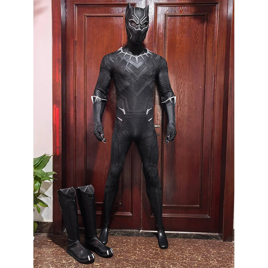 Weekend Bargains Galore Pre-Sale Black Panther T'Challa Cosplay Costume C09222S