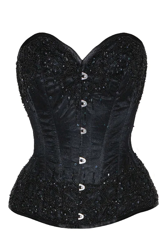 Price Break Black Satin Couture Corset