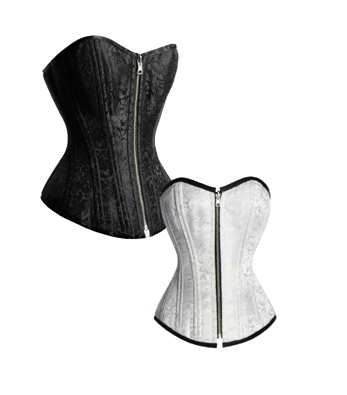 Weekend Special Black /White Reversible Overbust Waist Training Corset