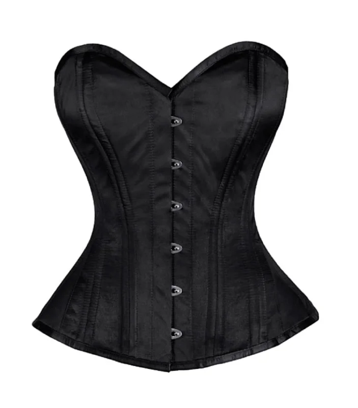 Weekend Savings Spectacular BlackAuthentic Steel Boned Waist Training Overbust Corset Weekend Savings Spectacular BlackAuthentic Steel Boned Waist Training Overbust Corset