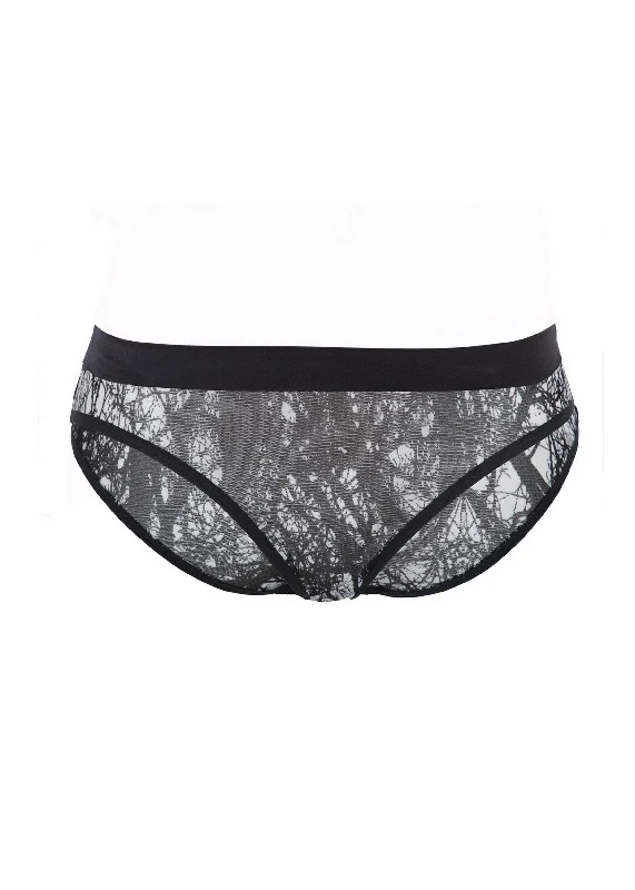 Shop the Weekend Away Morgan Mesh Brief with Satin Waistband