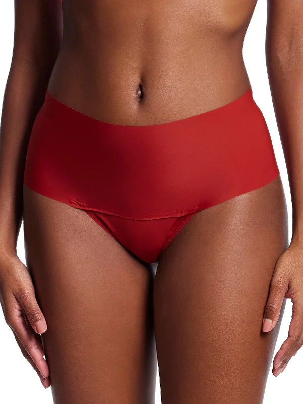 BreatheSoft® High Rise Thong Sundried Tomato Red