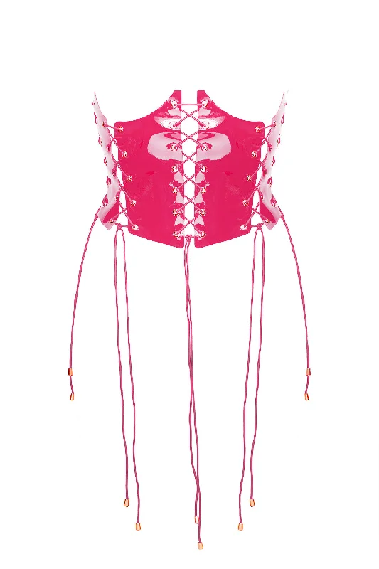Instant Deal Cabaret Fuchsia open corset by Secret Room