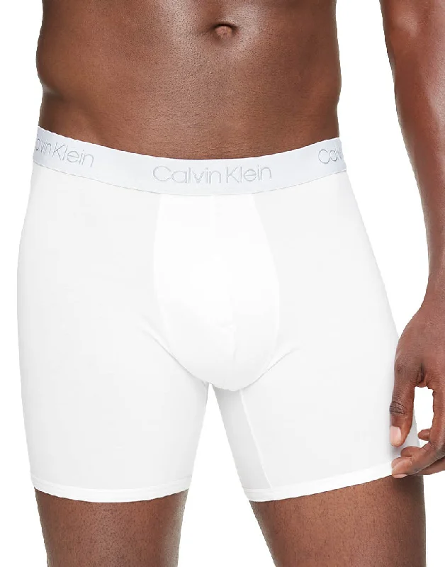 Amazing Deals Calvin Klein Pima Cotton Boxer Brief 3-Pack NB2869