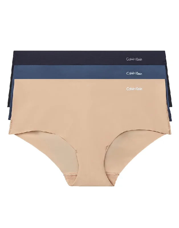 Unmissable Sale Calvin Klein Women Invisibles Hipster Panty 3 Pack Speakeasy/Light Caramel/Black QD3559
