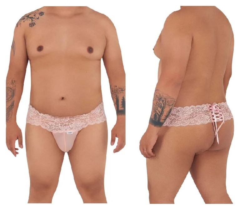 CandyMan 99595X Lace Thongs Color Rose