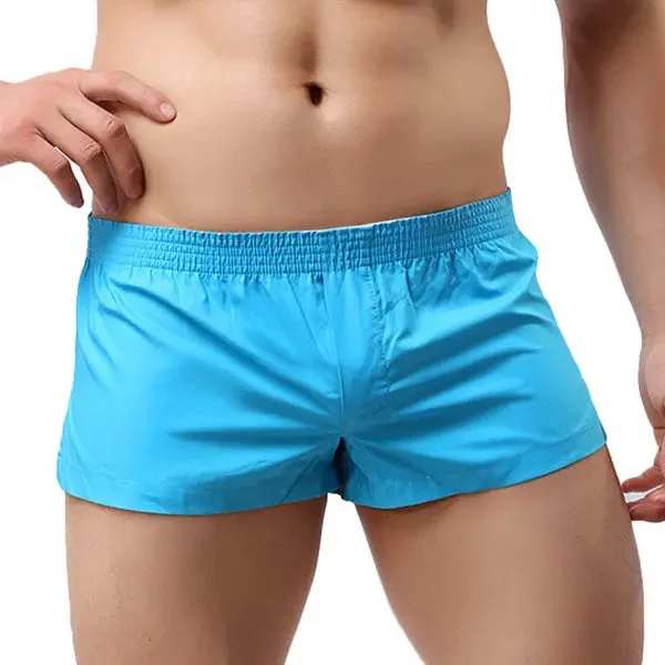 Casual Home Cotton Pouch Breathable Boxer Briefs for Men