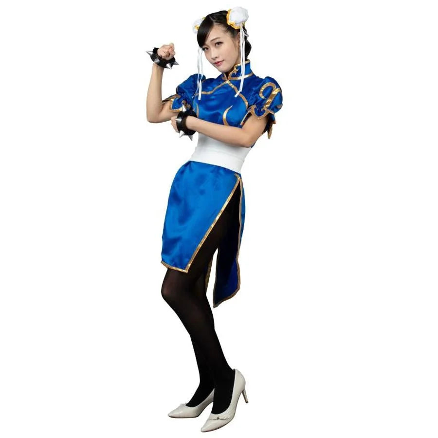 Weekend-Only Price Drops 【READY TO SHIP】Top Street Fighter Chun Li Cosplay Costumes Cheongsam mp000407-101 Weekend-Only Price Drops 【READY TO SHIP】Top Street Fighter Chun Li Cosplay Costumes Cheongsam mp000407-101