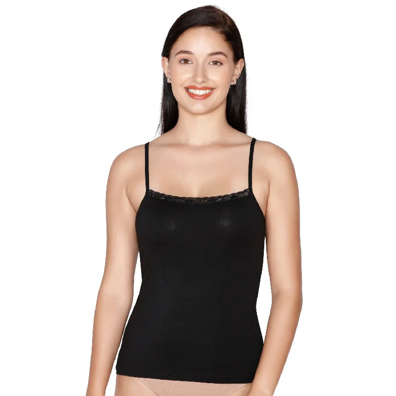 Unbeatable Prices JSC-804-Spaghetti CamisoleBlack