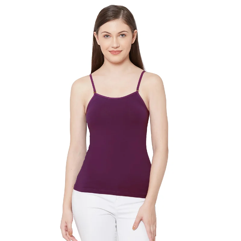 Weekend Bargains to Savor JSC-818 Spaghetti Camisole-CC Wine