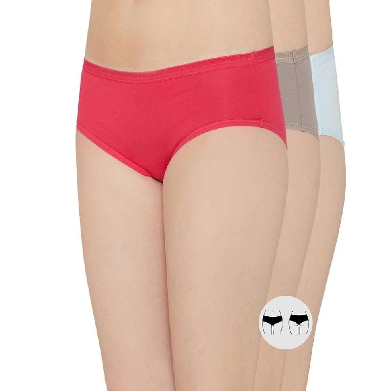 Low Price Cotton Mid Waist Medium Coverage Everyday Wear Pack of 3  Hipster Panty