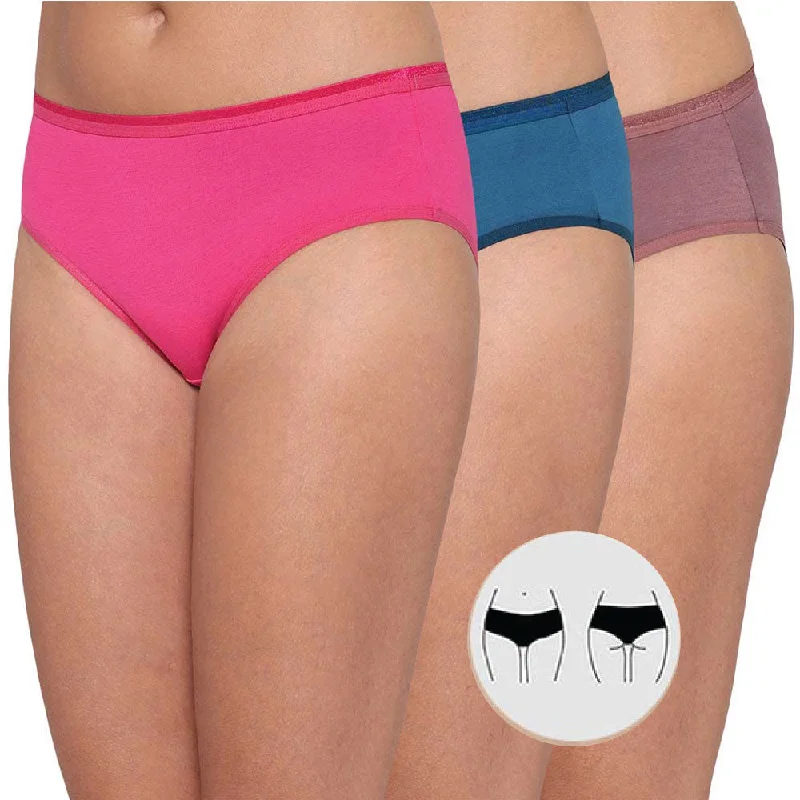 Exclusive Preview Cotton Mid Waist Medium Coverage Everyday Wear Pack of 3 Hipster Panty Exclusive Preview Cotton Mid Waist Medium Coverage Everyday Wear Pack of 3 Hipster Panty