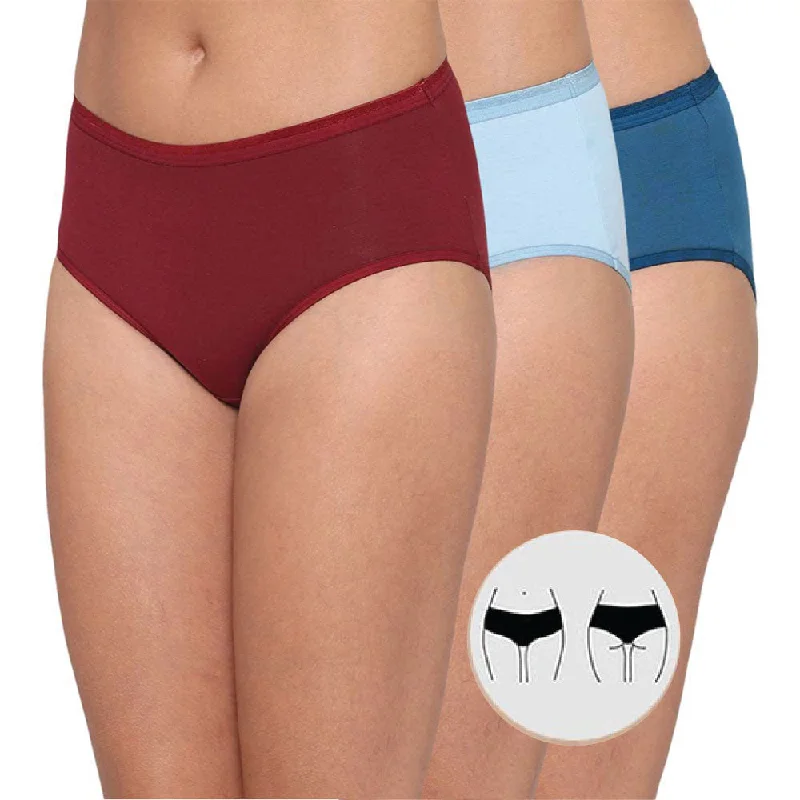 Instant Discount Cotton Mid Waist Medium Coverage Everyday Wear Pack of 3 Midi Panty Instant Discount Cotton Mid Waist Medium Coverage Everyday Wear Pack of 3 Midi Panty