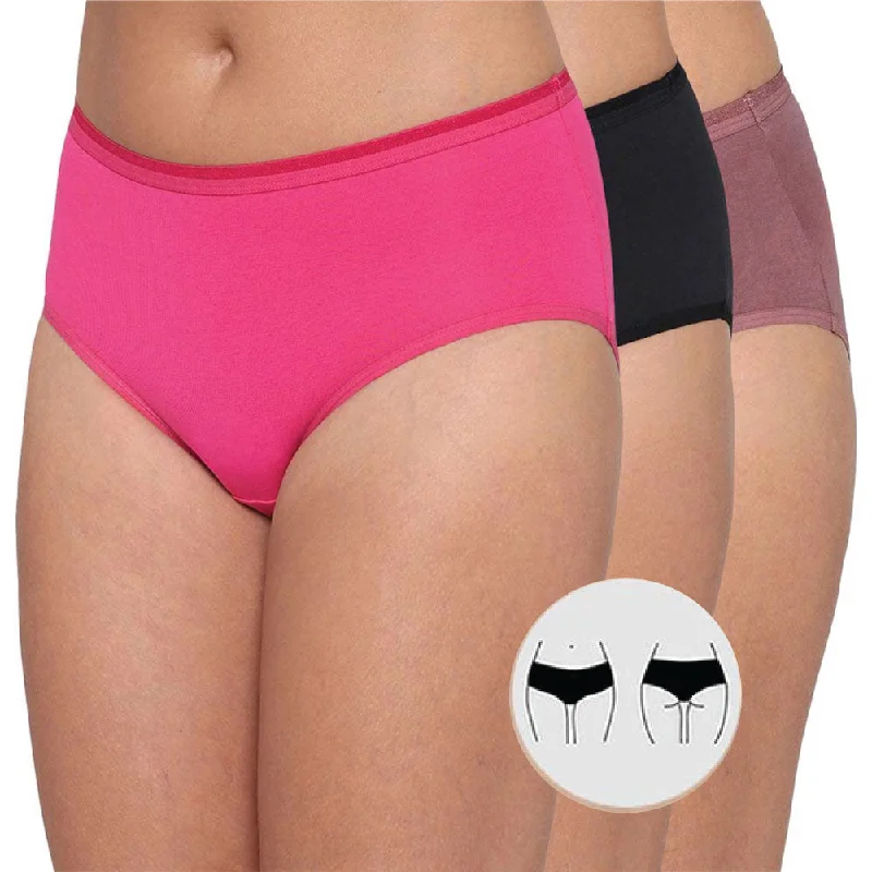 Take Advantage Cotton Mid Waist Medium Coverage Everyday Wear Pack of 3  Midi Panty