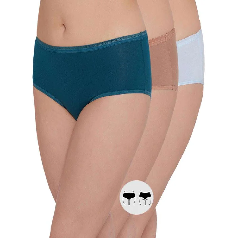Weekend Savings Bonanza Cotton Mid Waist Medium Coverage Everyday Wear Pack of 3 Midi Panty Weekend Savings Bonanza Cotton Mid Waist Medium Coverage Everyday Wear Pack of 3 Midi Panty