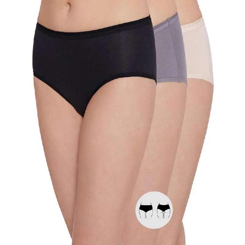 Don't Miss Cotton Mid Waist Medium Coverage Everyday Wear Pack of 3  Midi Panty