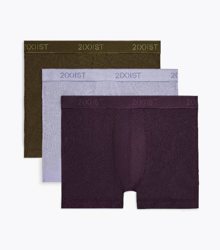 Deal Dash Essential Cotton No-Show Trunk 3-Pack