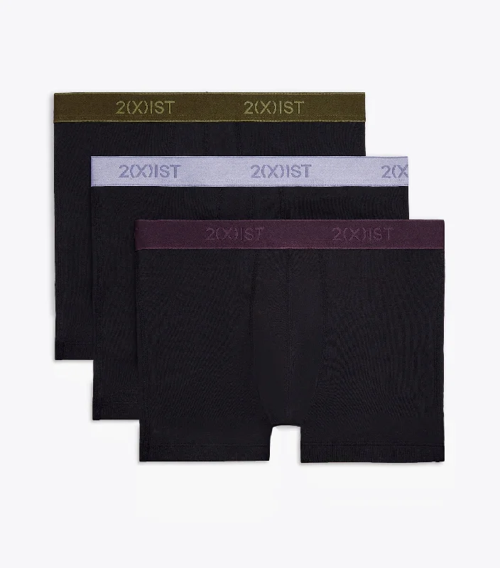 Can't Miss Essential Cotton No-Show Trunk 3-Pack