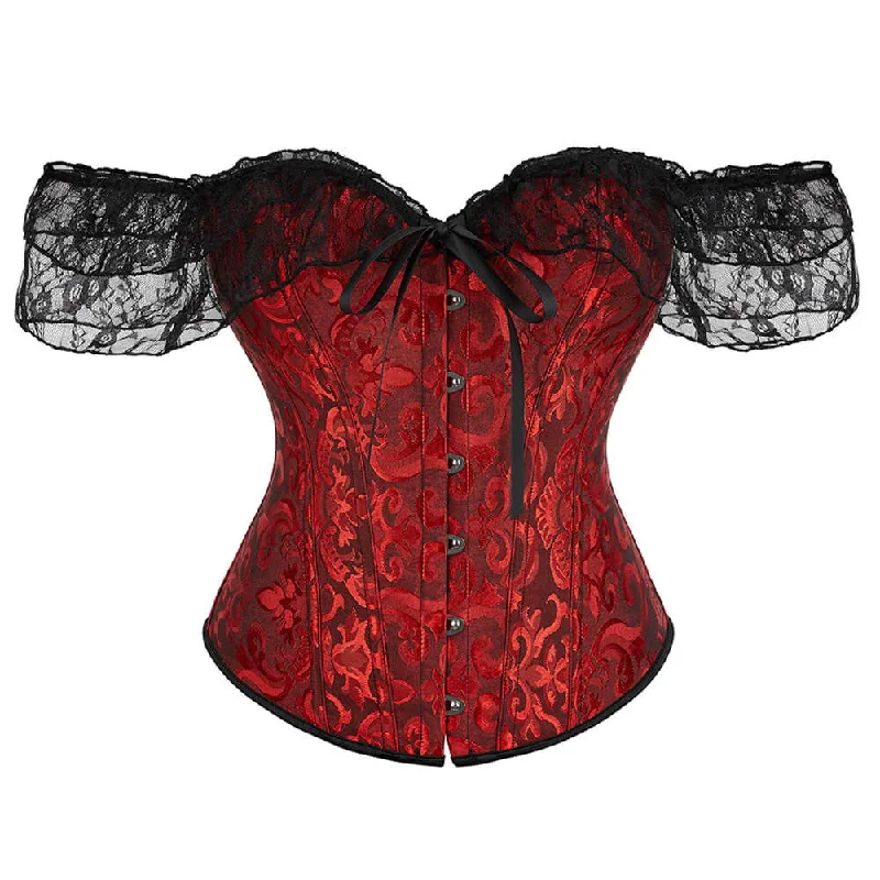 Low Prices Fairy Floral Overbsut Corset Top, Renaissance Prom Dress Corset,