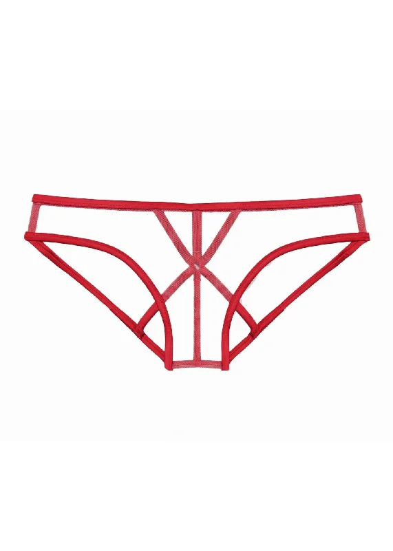 Best Deals Luxe Strappy Bondage Panty (Rouge)