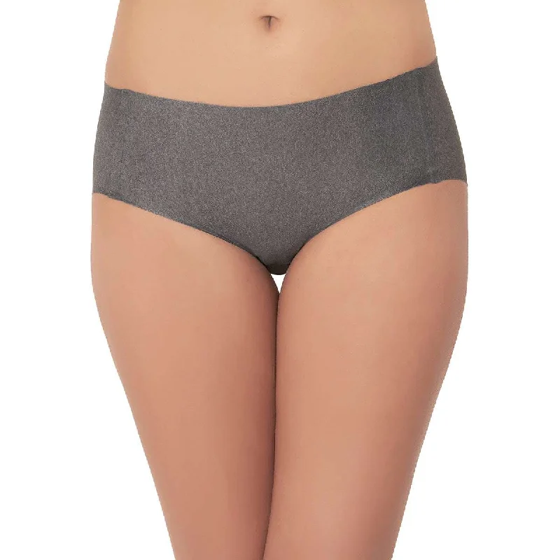 Gococi Mid Waist Full Coverage Everyday Wear Hipster Panty - Grey