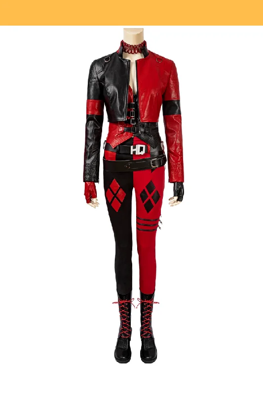 Super Deal Harley Quinn Suicide Squad 2 PU Leather Cosplay Costume