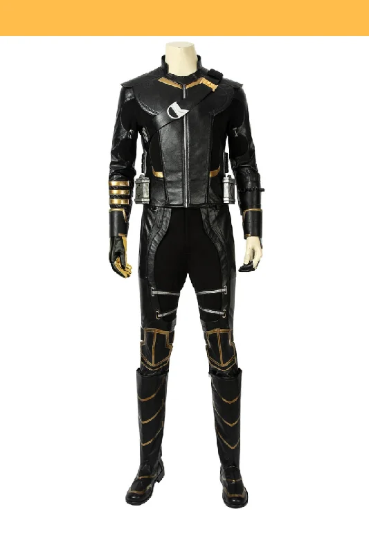Weekend Deals You Can't Resist Hawkeye Endgame PU Leather Cosplay Costume