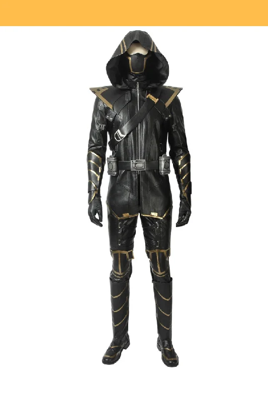 Unwind with Weekend Discounts Hawkeye Ronin Endgame PU Leather Cosplay Costume